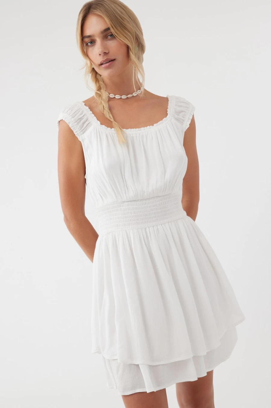 O'Neill Women's Ollie Dress in Winterwhite - Elegant Casual Wear