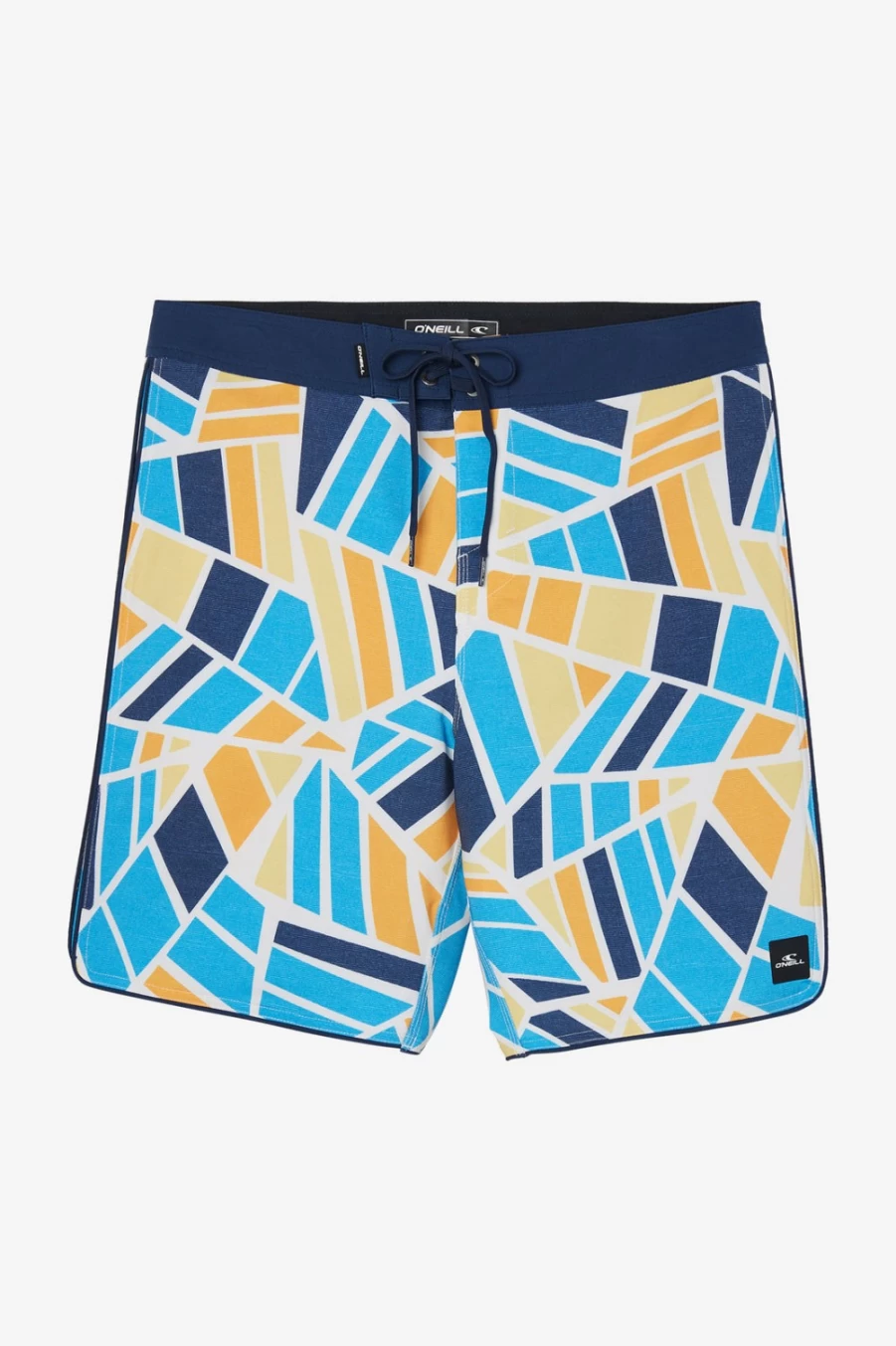 O'Neill Men's Hyperfreak Mysto Scallop 19" Boardshorts in Cream