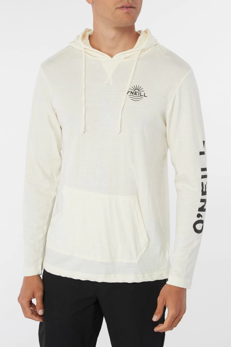O'Neill Men's Cream TRVLR HOLM Snap Knit Pullover Sweater