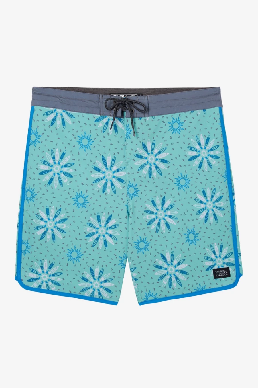 O'Neill Men's Cruzer Scallop 18" Boardshorts - Aquawash Swim Trunks for Swimming & Surfing