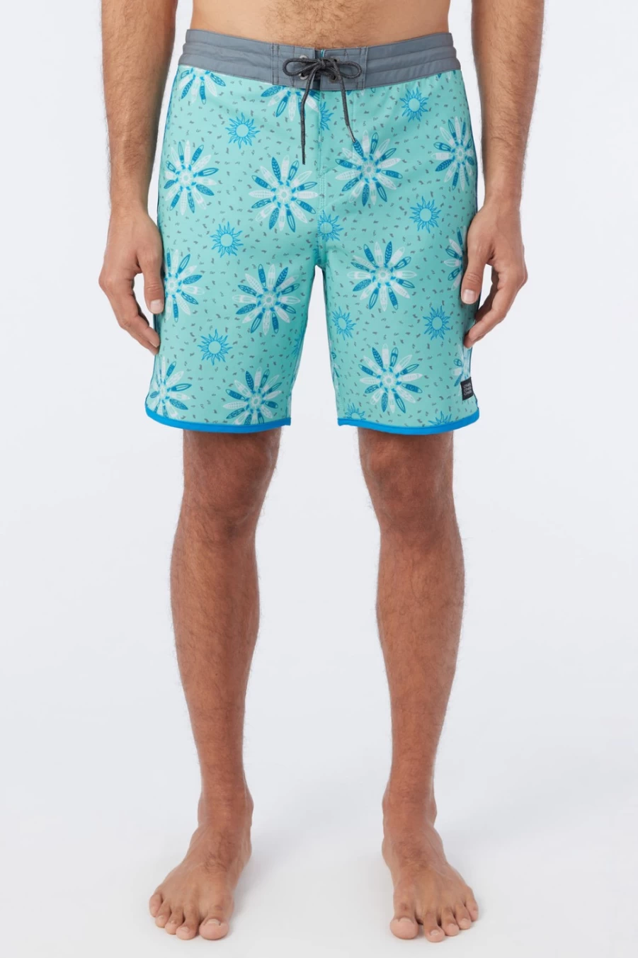 O'Neill Men's Cruzer Scallop 18" Boardshorts - Aquawash Swim Trunks for Swimming & Surfing