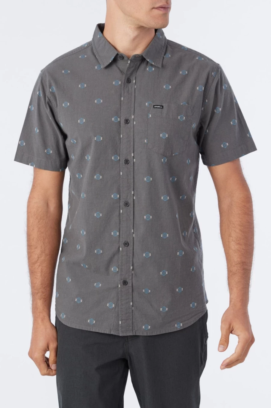 O'Neill Men's Graphite Quiver Stretch Dobby Shirt