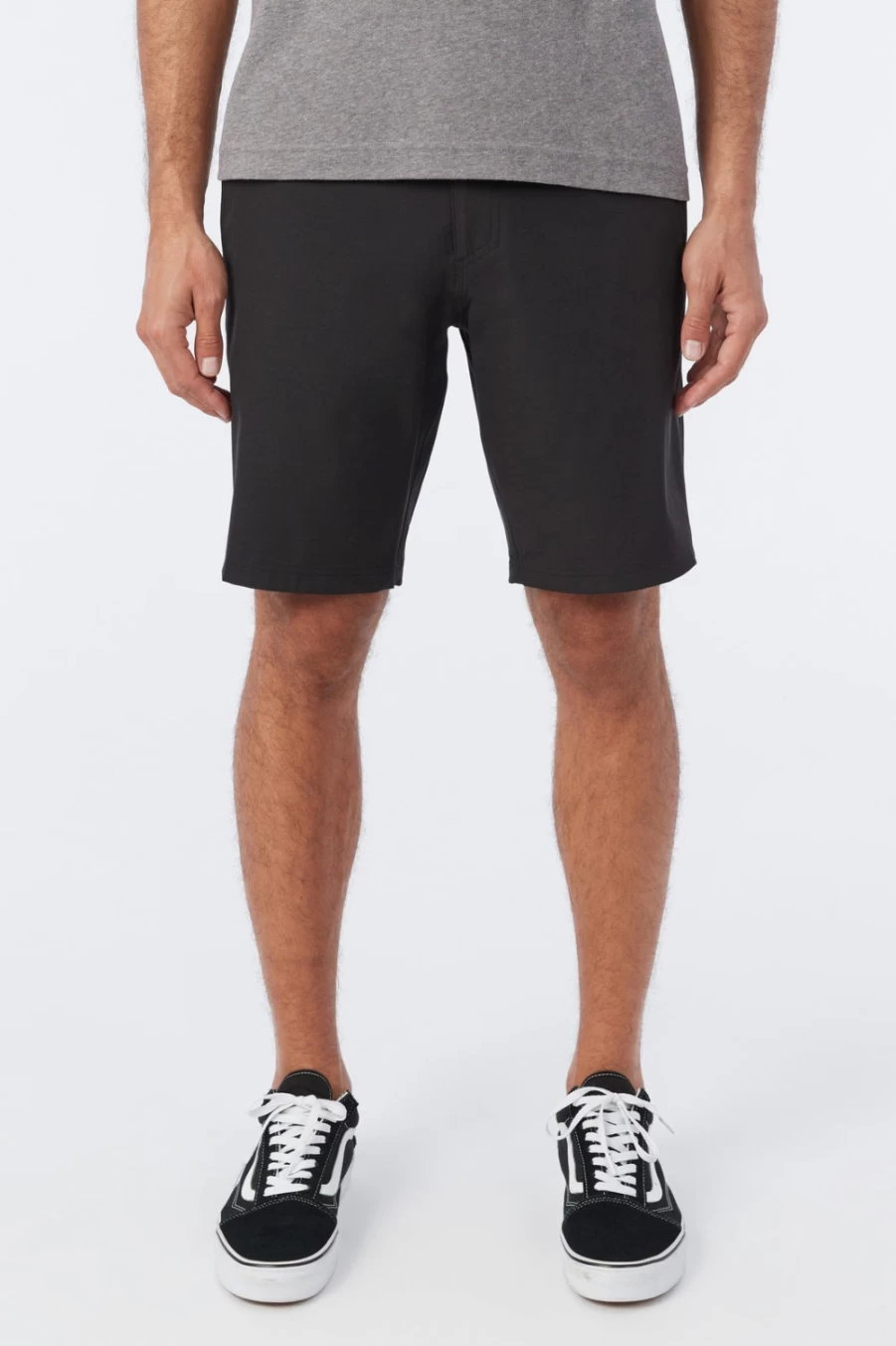 O'Neill Men's Reserve Light Check 19" Hybrid Shorts - Black