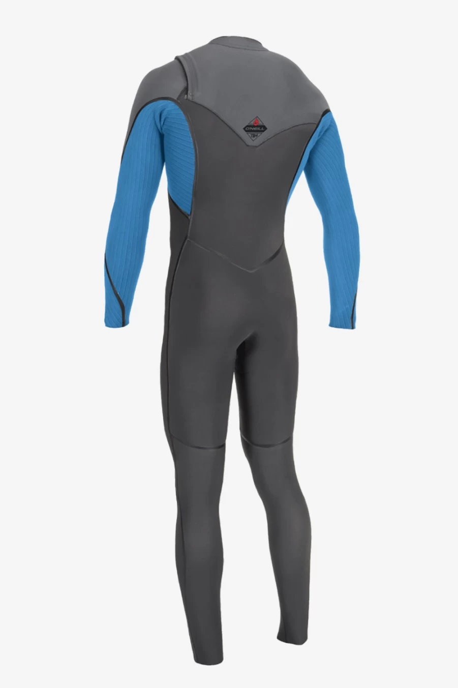 O'Neill Men's Hyperfreak Fire 4/3mm Chest Zip Full Wetsuit - Oilsmoke