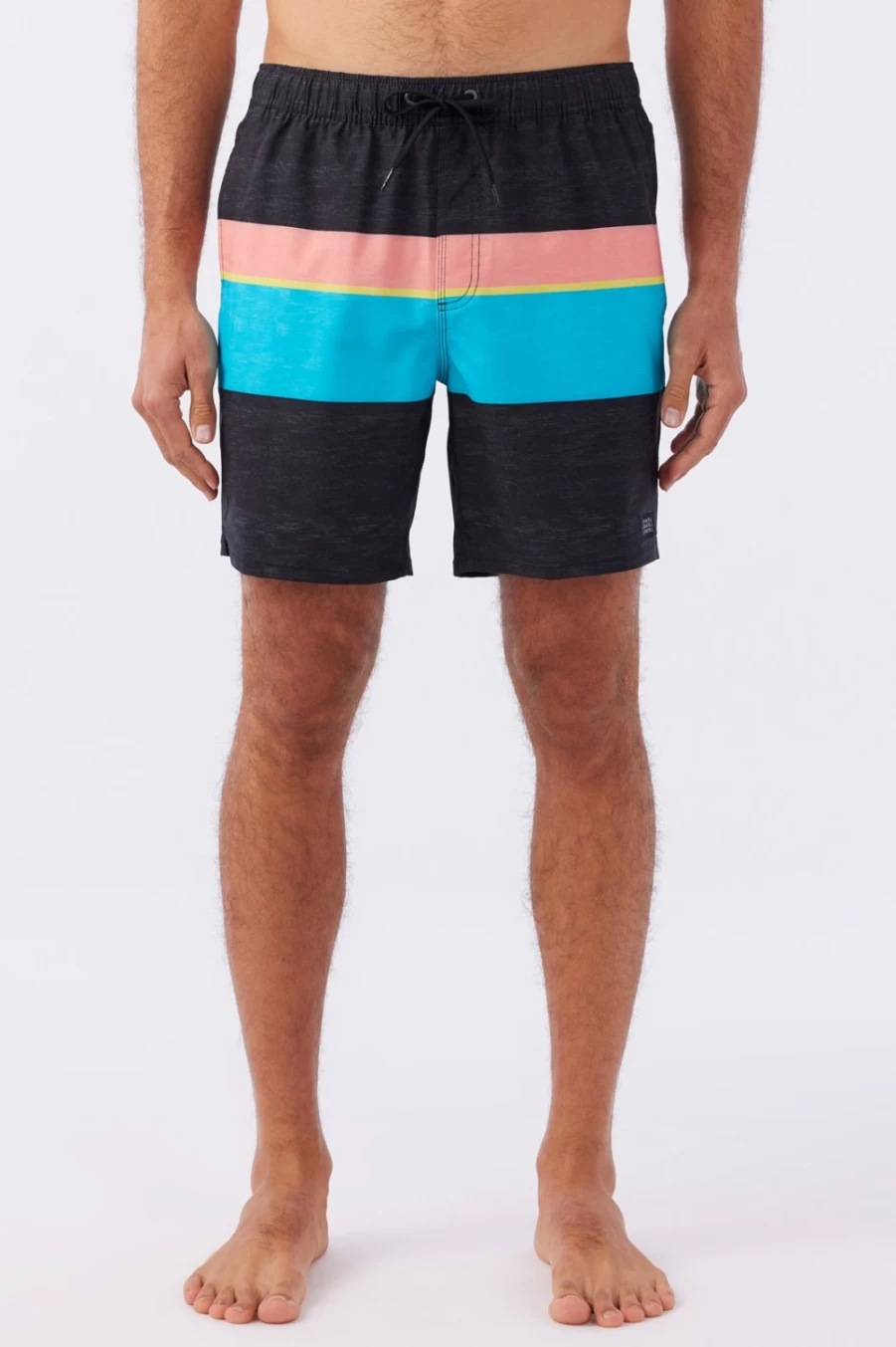 O'Neill Men's Hermosa Block 17" Boardshorts - Black