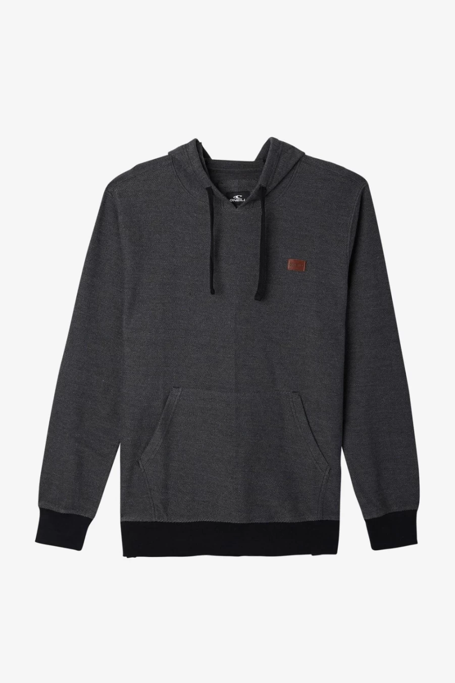 O'Neill Men's Bavaro Solid Black Pullover Fleece Jacket