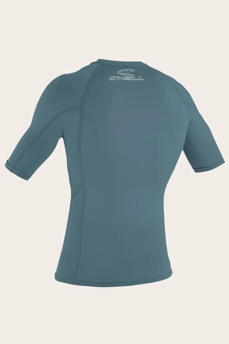 O'Neill Men's Basic Skins 50+ S/S Rash Guard - Dusty Blue UPF Sun Protection Swim Shirt