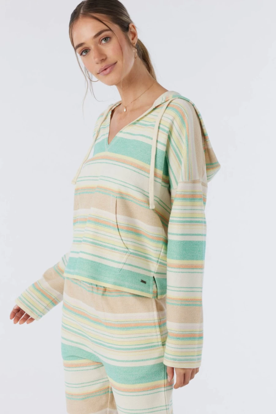O'Neill Women's Rosarito Hoody Sweatshirt - Oceanwave Color, Comfortable Pullover Hoodie for Casual Wear