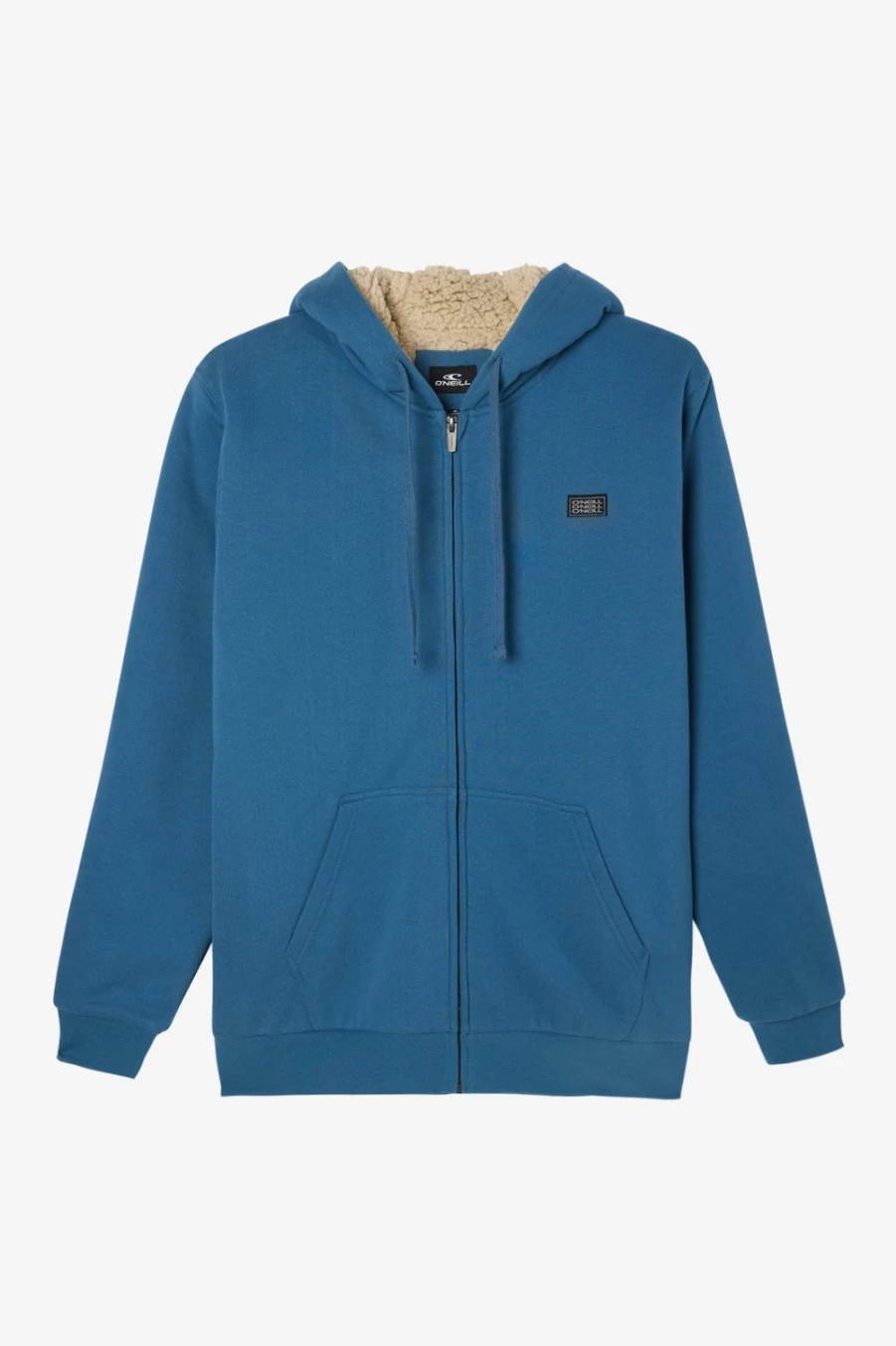 O'Neill Men's Fifty Two Sherpa Fleece Jacket in Hydroblue - Warm & Comfortable Fleece for Men