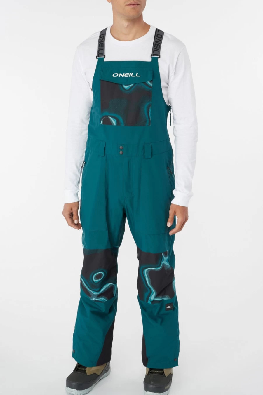 O'Neill Men's Shred Bib Snow Pants - Waterproof Winter Ski Bib Overalls for Men