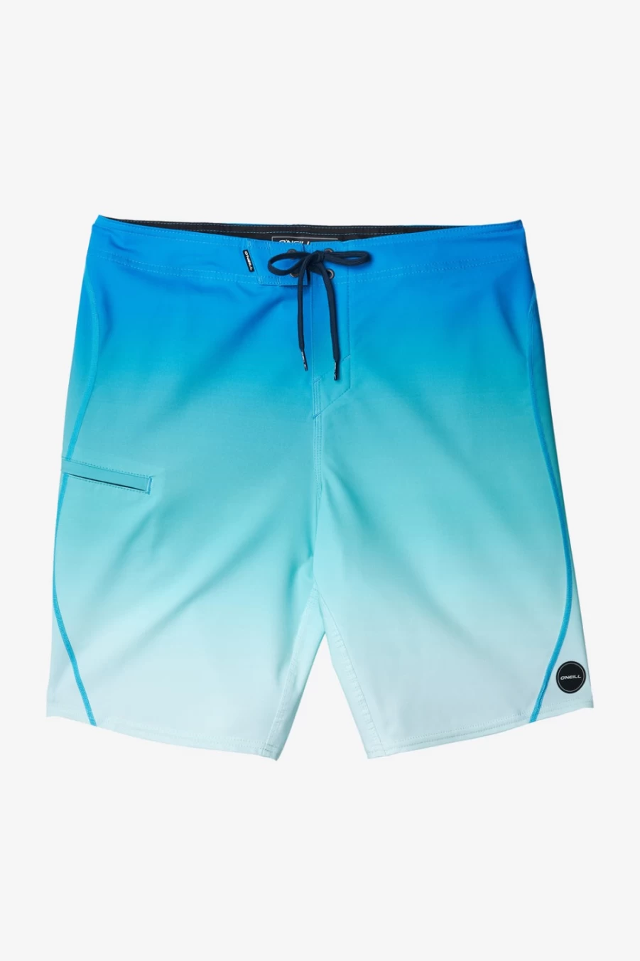 O'Neill Men's Hyperfreak S-Seam Fade 20" Boardshorts - Aquablue Swim Trunks for Surfing & Beach