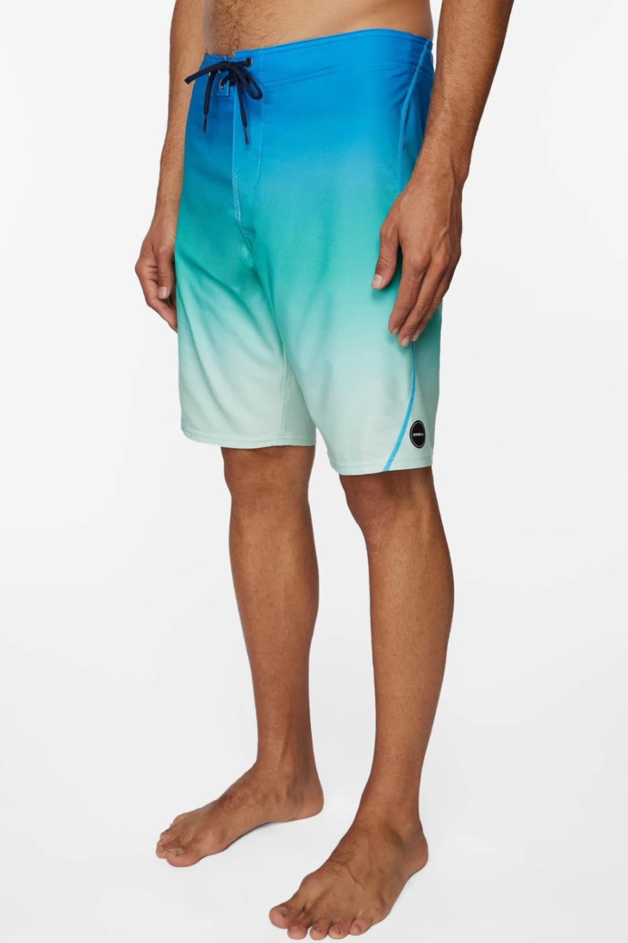 O'Neill Men's Hyperfreak S-Seam Fade 20" Boardshorts - Aquablue Swim Trunks for Surfing & Beach