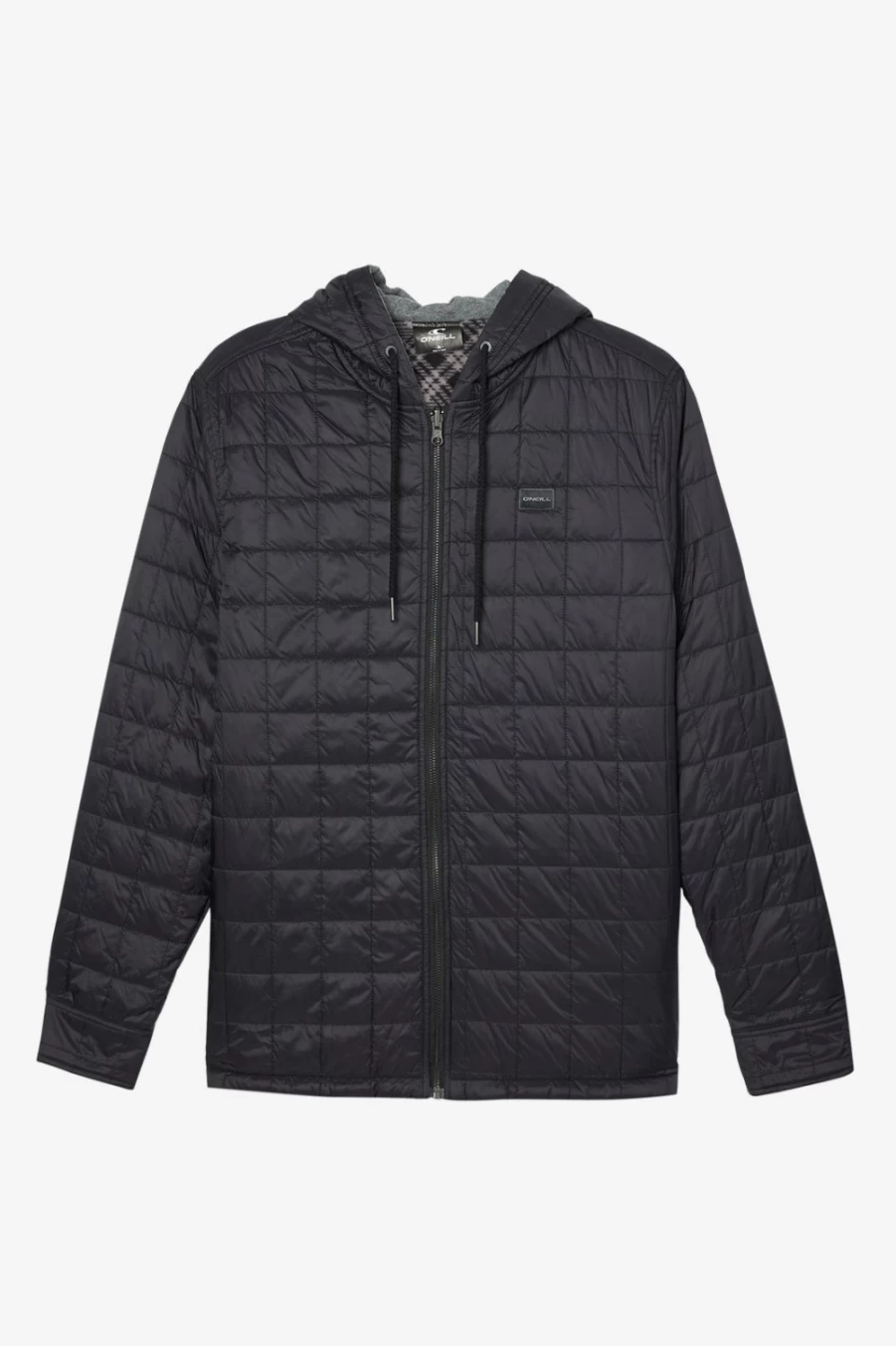 O'Neill Men's Black Glacier Reversible Hooded Jacket