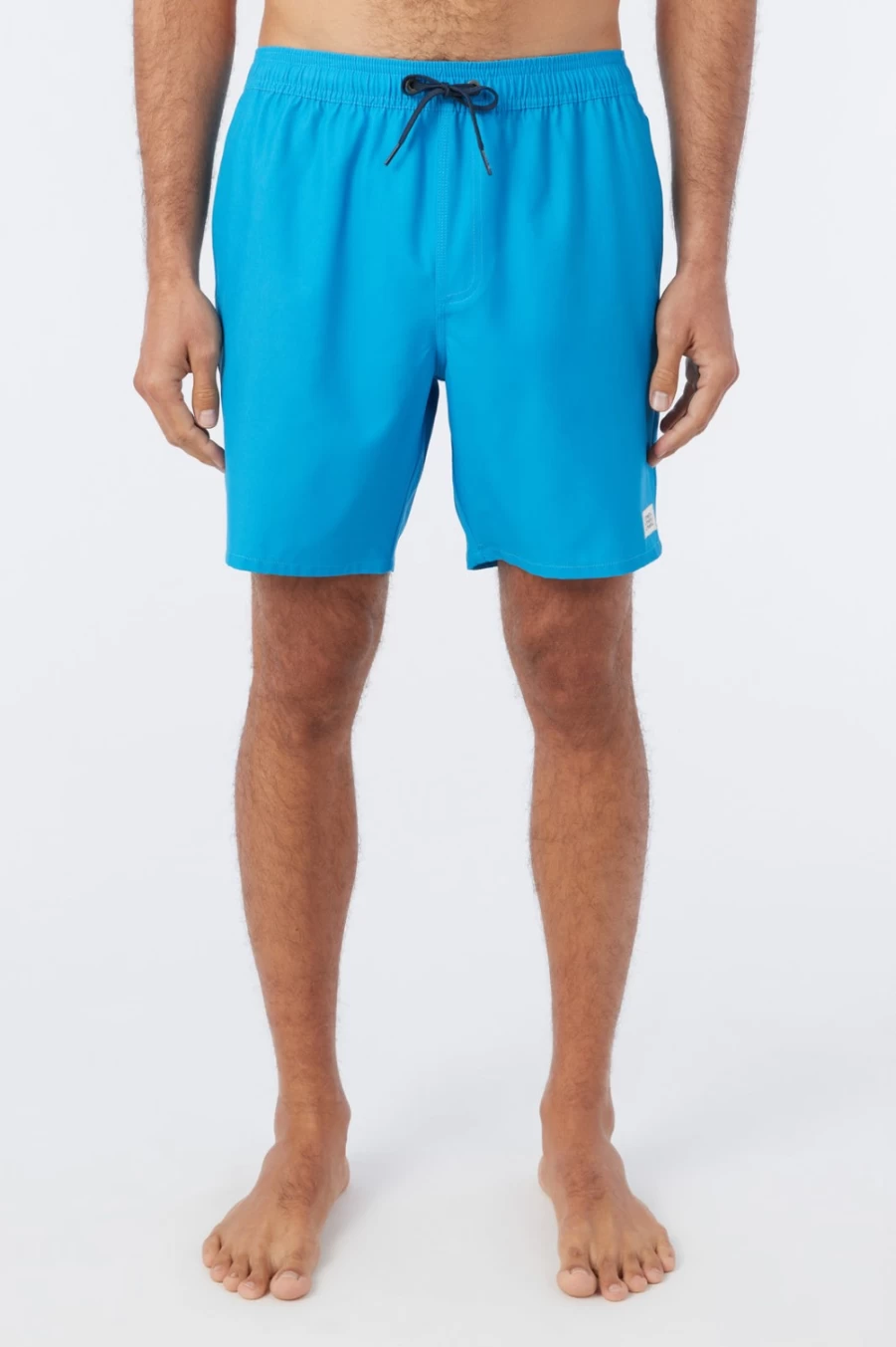 O'Neill Men's Hermosa Solid Crew 17" Boardshorts in Medium Blue