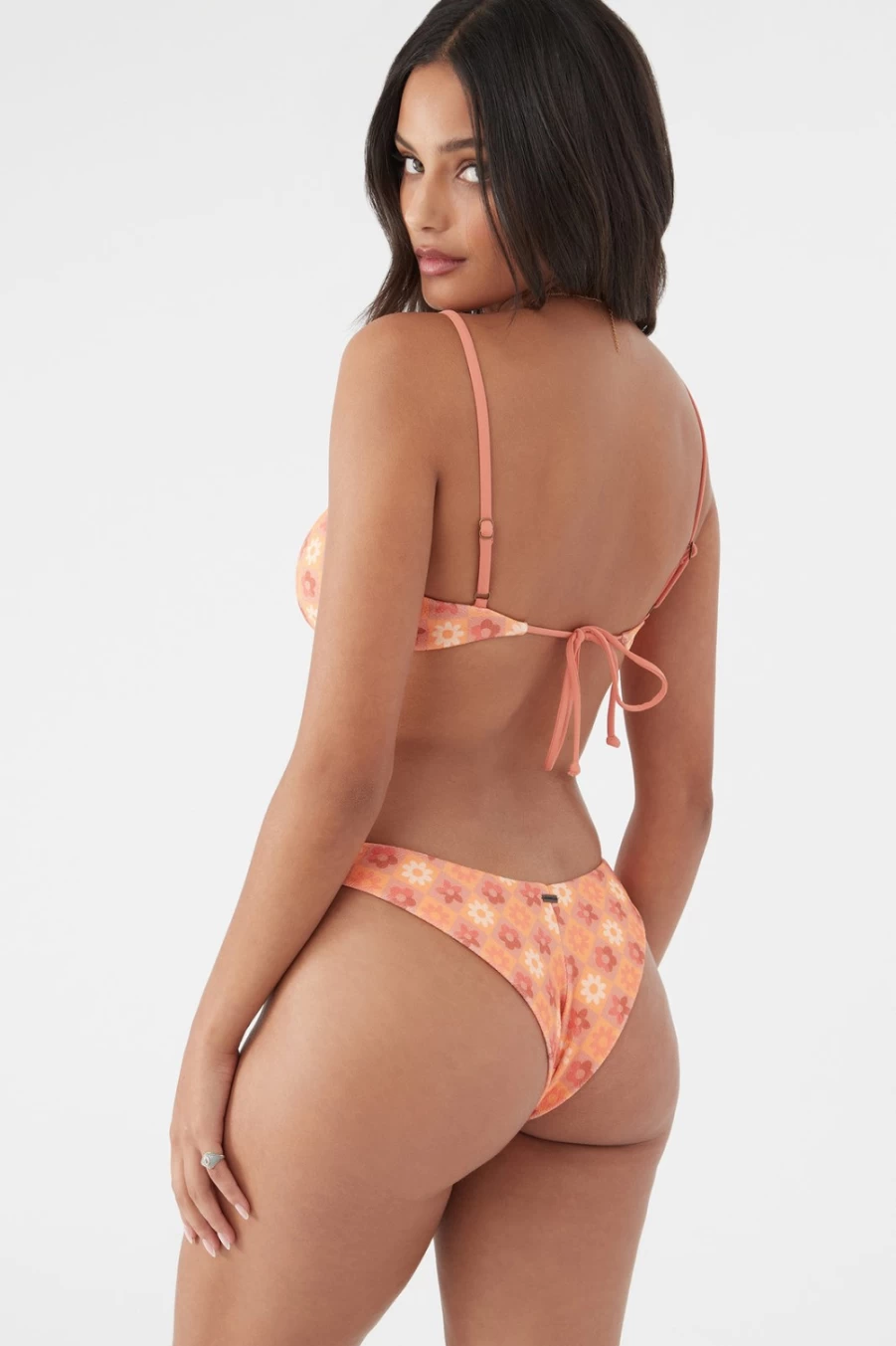 O'Neill Women's Floral Hermosa Bottoms in Tawnyorg - Miki Style Beachwear