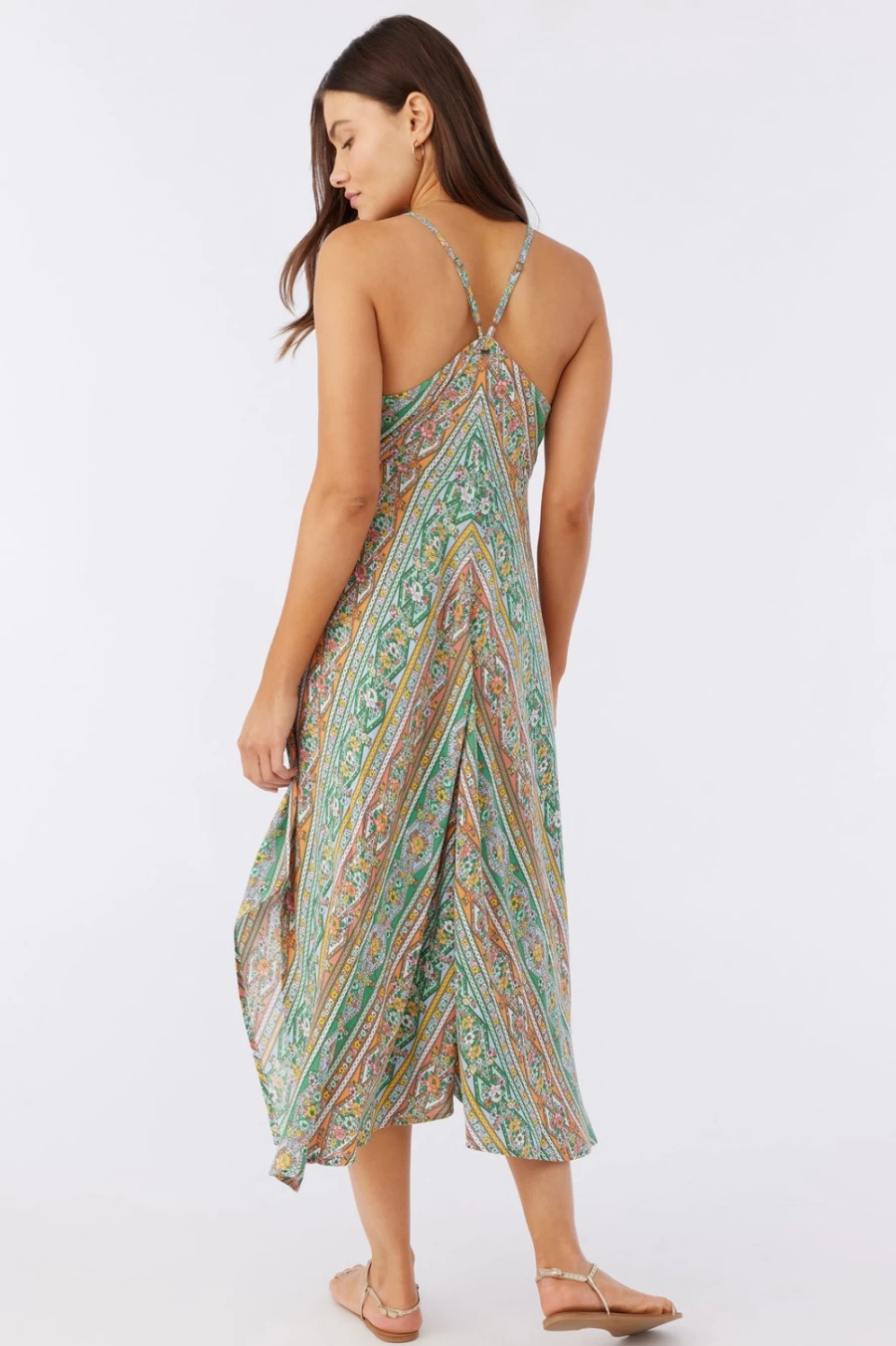 O'Neill Women's Aries Midi Dress in Jade - Stylish Casual Summer Outfit