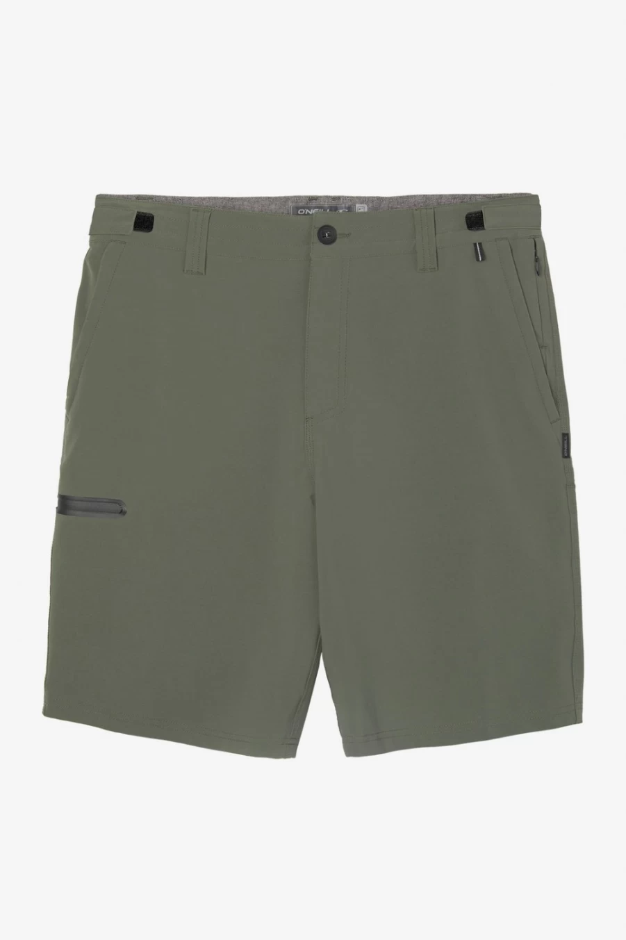 O'Neill Men's Trvlr Expedition 20" Hybrid Shorts in Dark Olive for Outdoor Travel