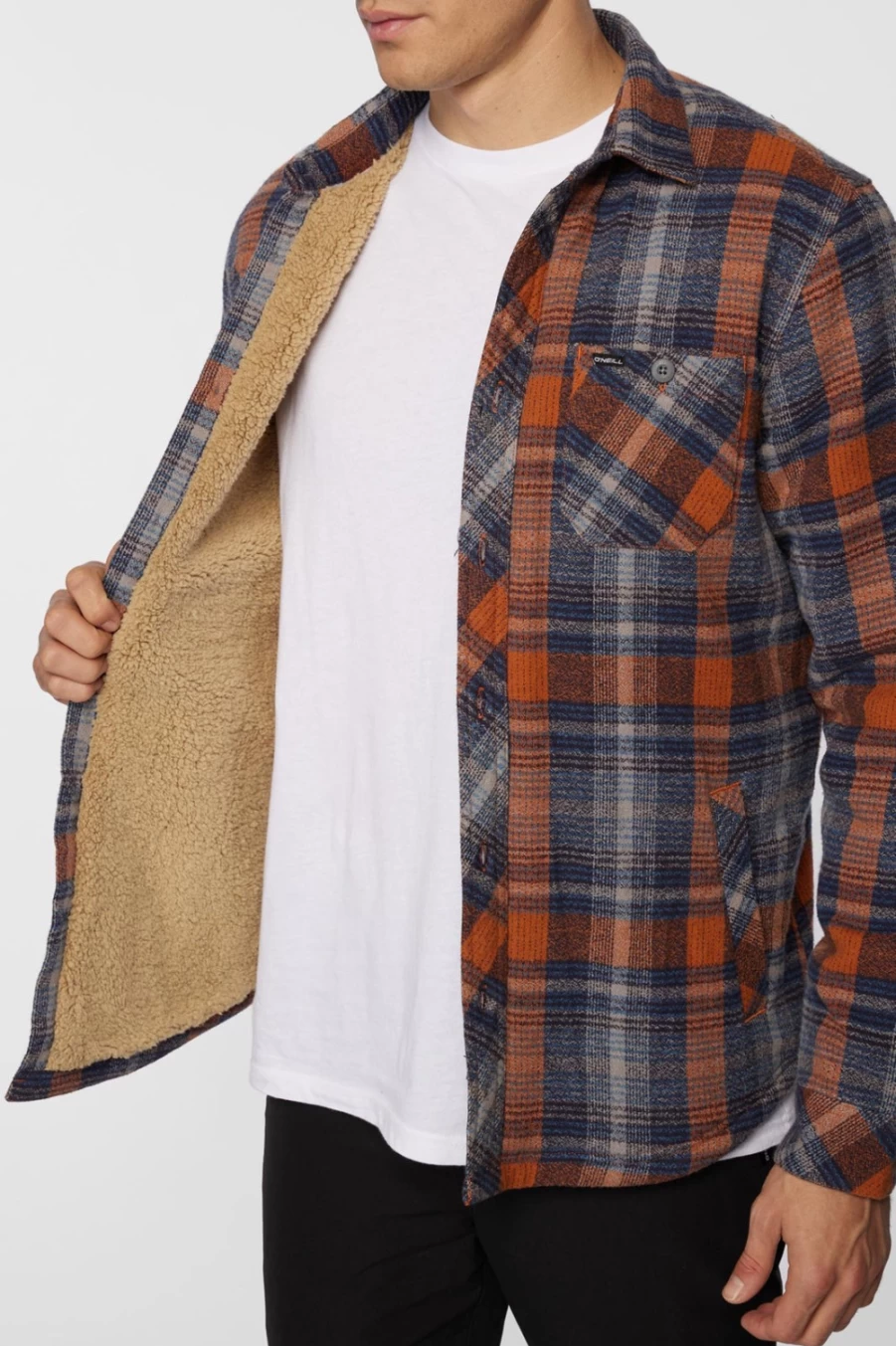 O'Neill Men's Adobe Redmond Sherpa Flannel Shirt