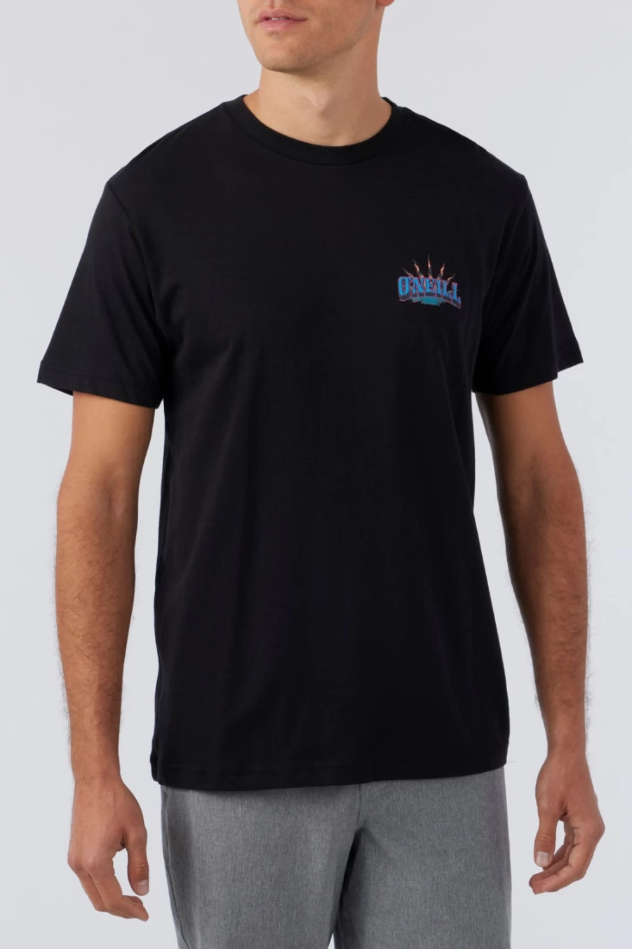 O'Neill Men's Black Clampdown Tee - Classic Fit Short Sleeve Shirt