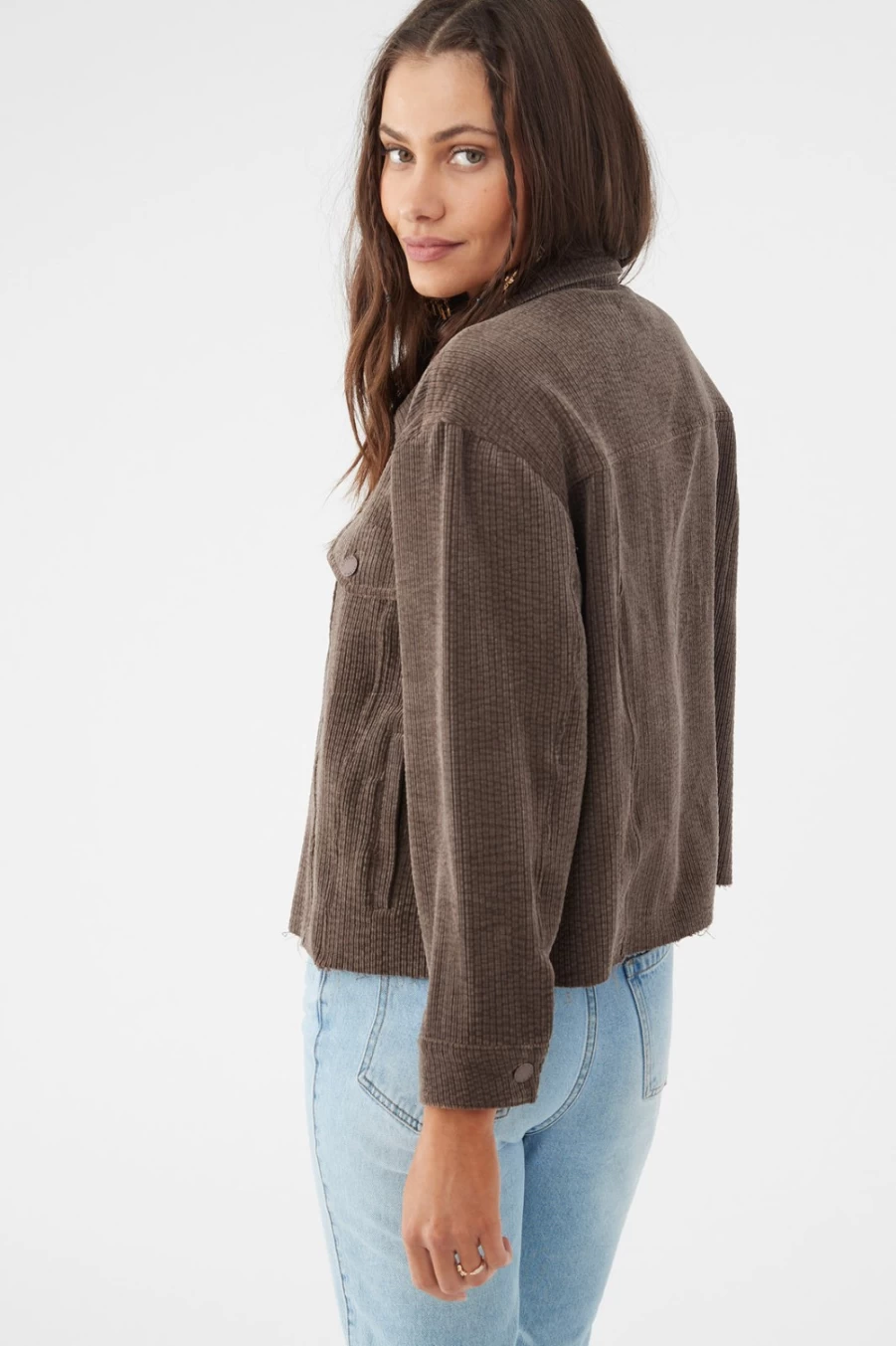 O'Neill Women's Army Green Faye Corduroy Jacket