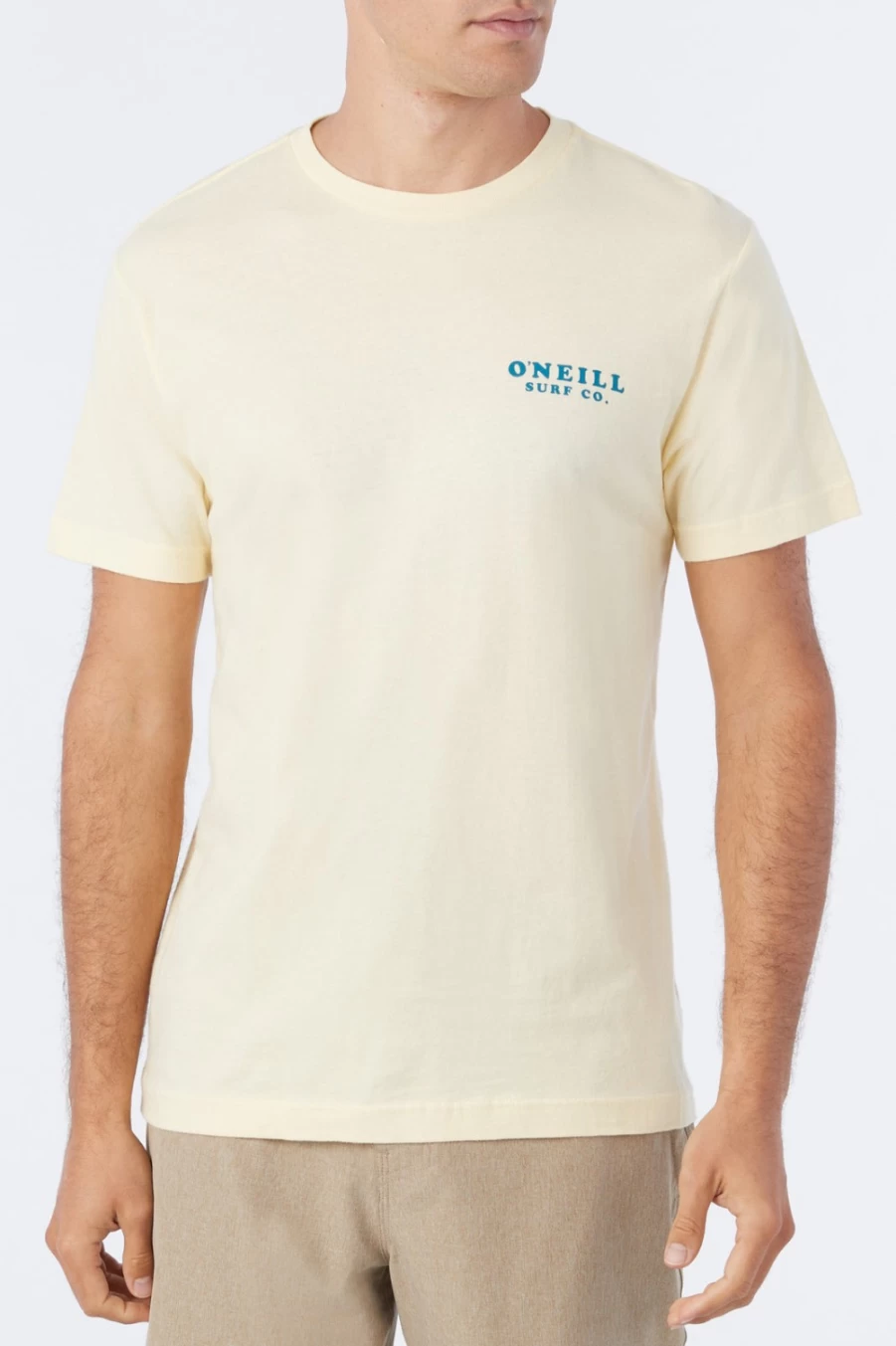 O'Neill Men's San Felipe Tee in Pale Yellow - Casual Short Sleeve T-Shirt