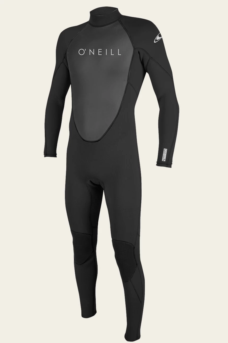 O'Neill Men's Reactor-2 3/2mm Back Zip Full Wetsuit - Black/Black (Blk/Blk)