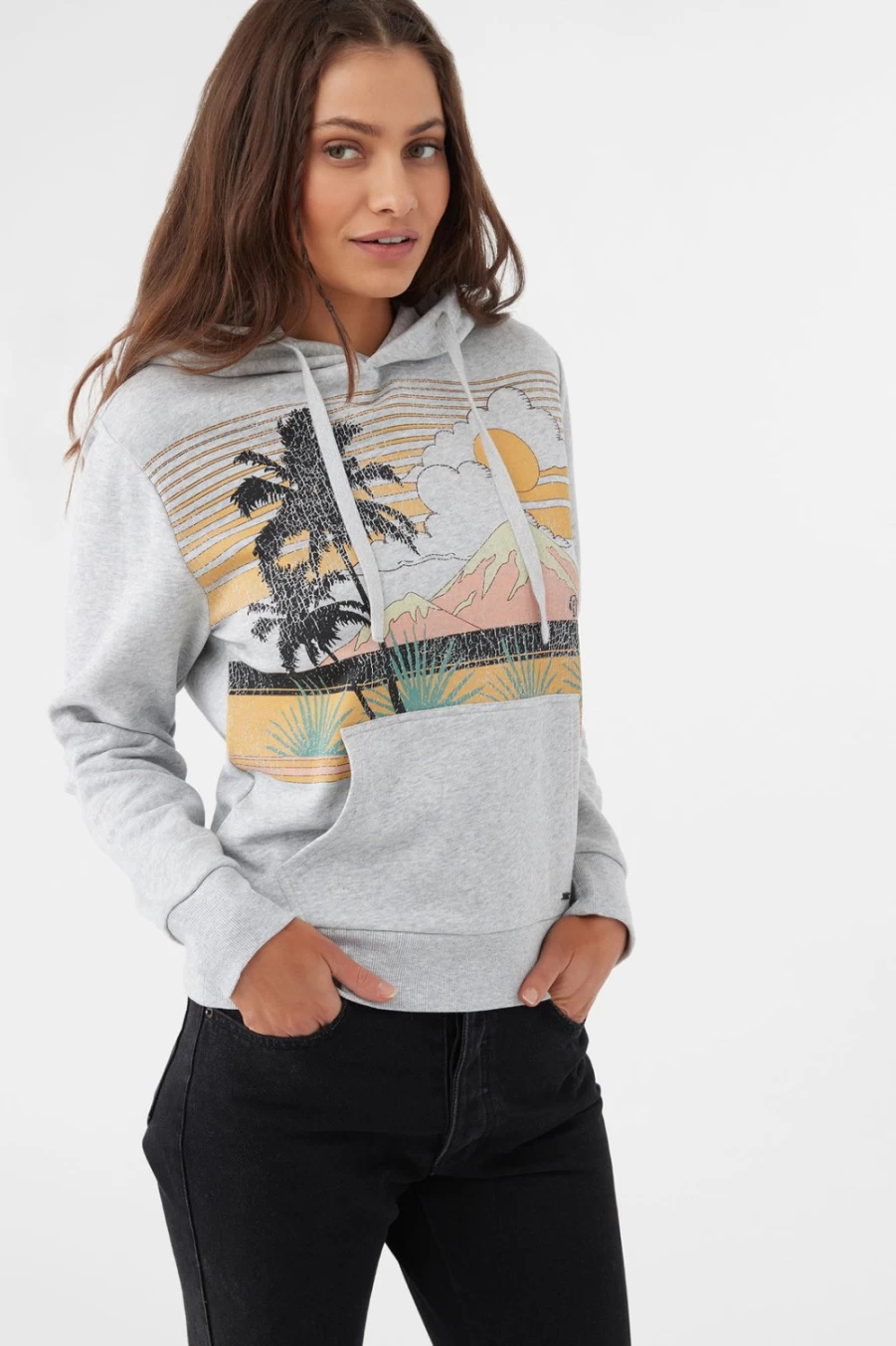 O'Neill Women's Grey Offshore Fleece Jacket - Warm & Comfortable Outerwear