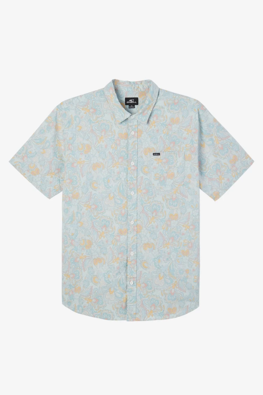 O'Neill Men's Quiver Stretch Modern Shirt in Aquawash - Comfortable & Stylish Casual Wear
