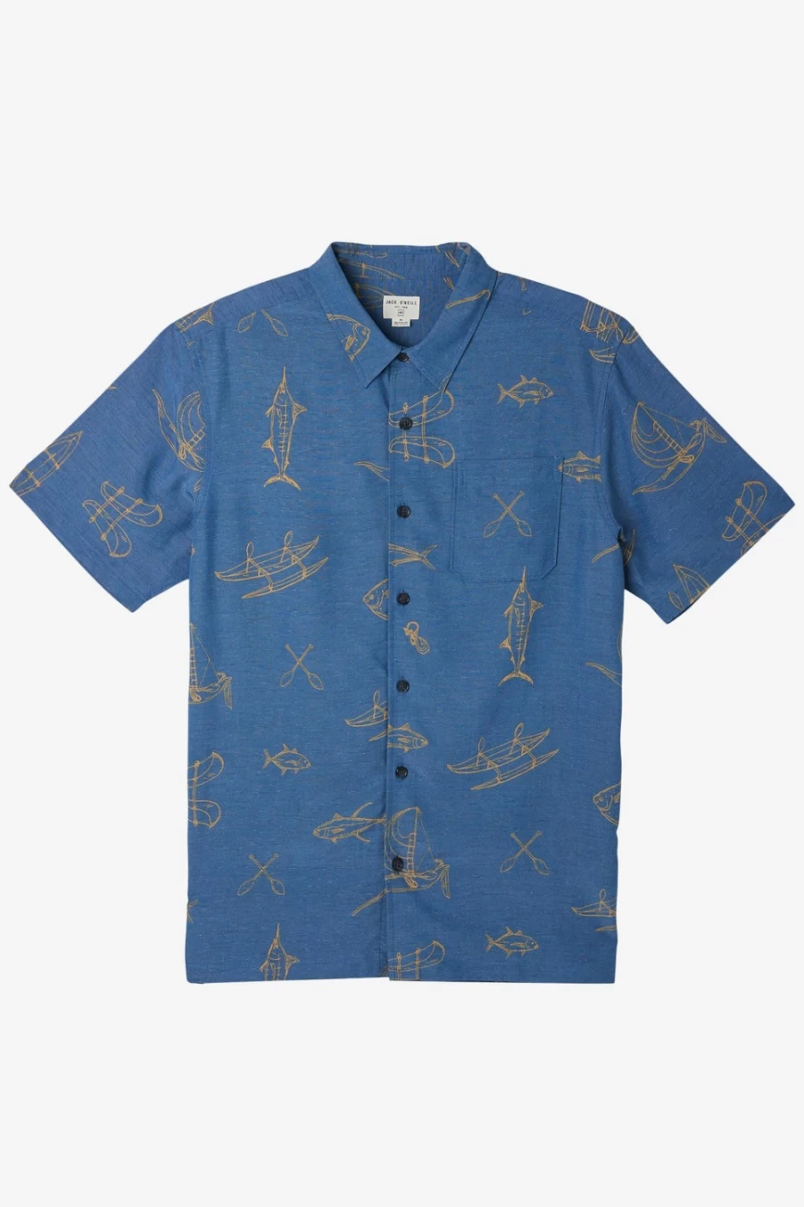 O'Neill Men's Blue Ocean Life Shirt - Jack O'Neill Collection