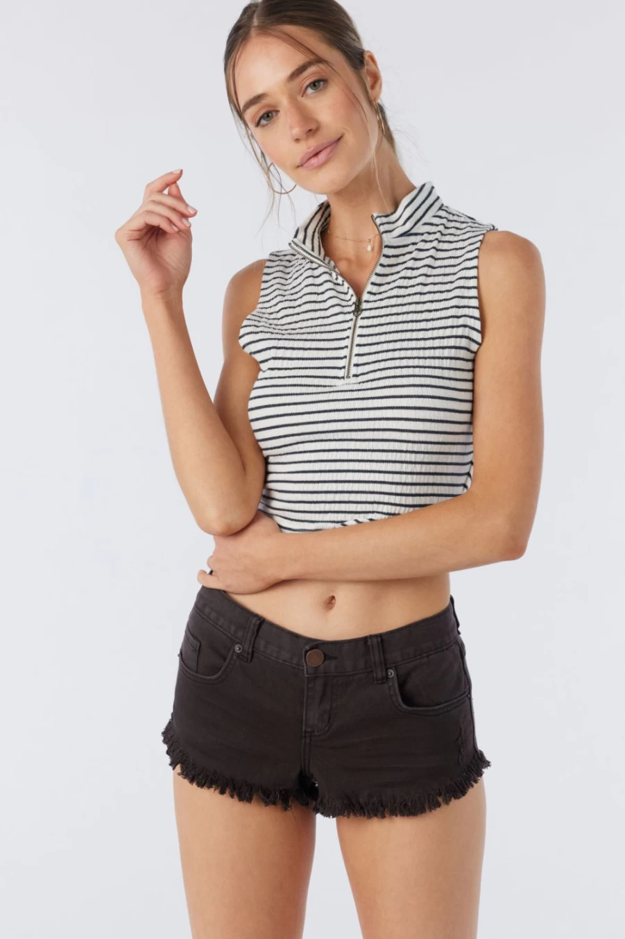 O'Neill Women's Slate Allina Striped Top