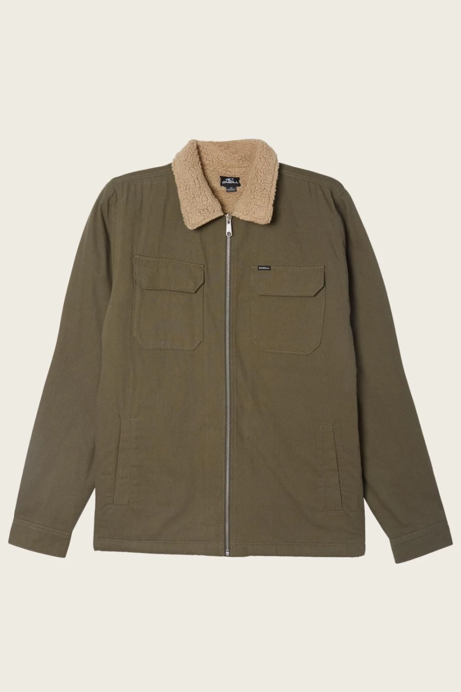 O'Neill Men's Army Green Bay Jacket - Waterproof Windbreaker for Outdoor Activities