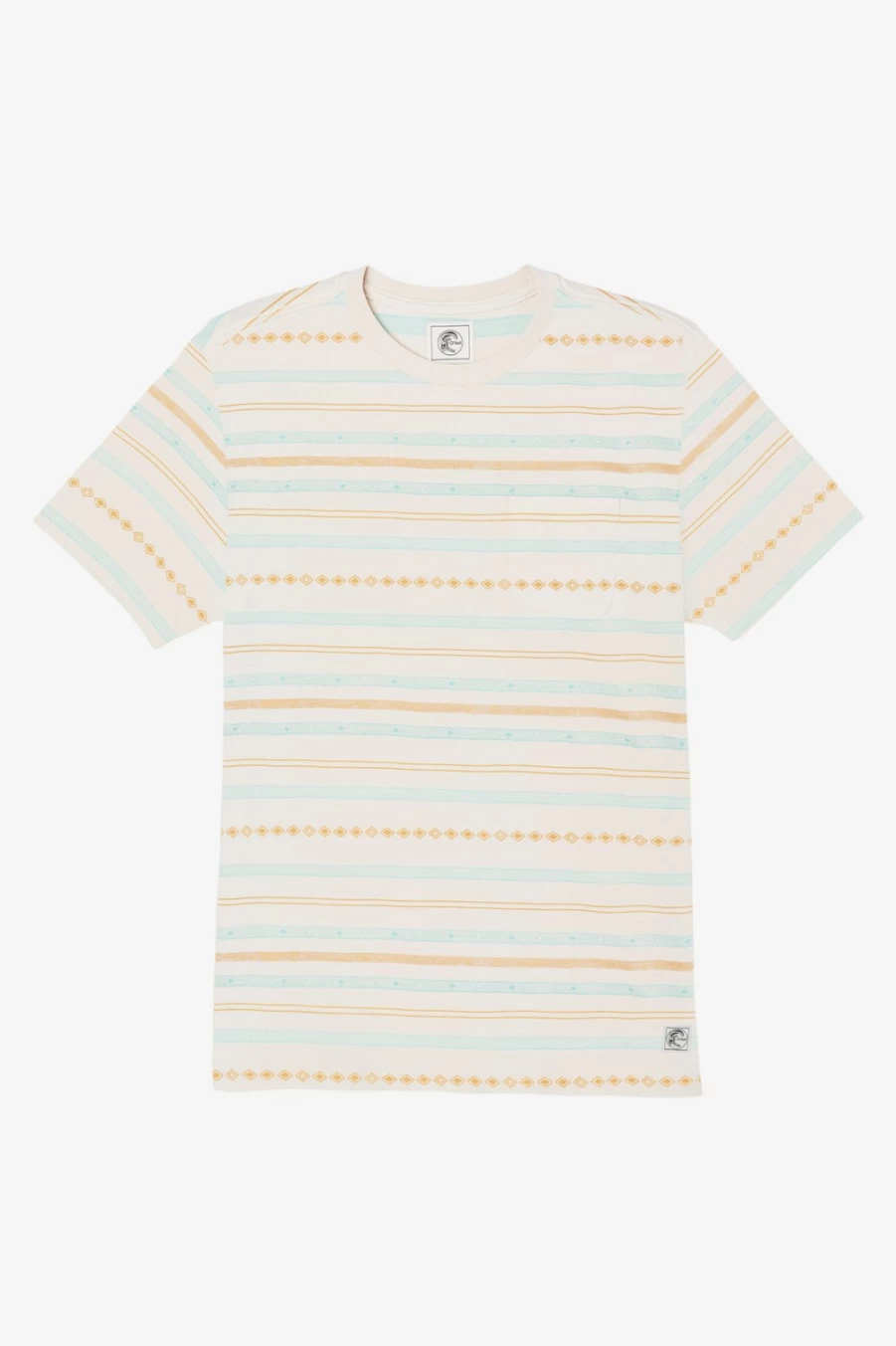 O'Neill Men's Brockton Tee in Cream - Classic Casual T-Shirt