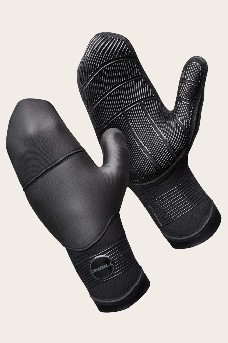 O'Neill Men's Psycho Tech 5mm Mitten - Black Winter Gloves for Cold Weather