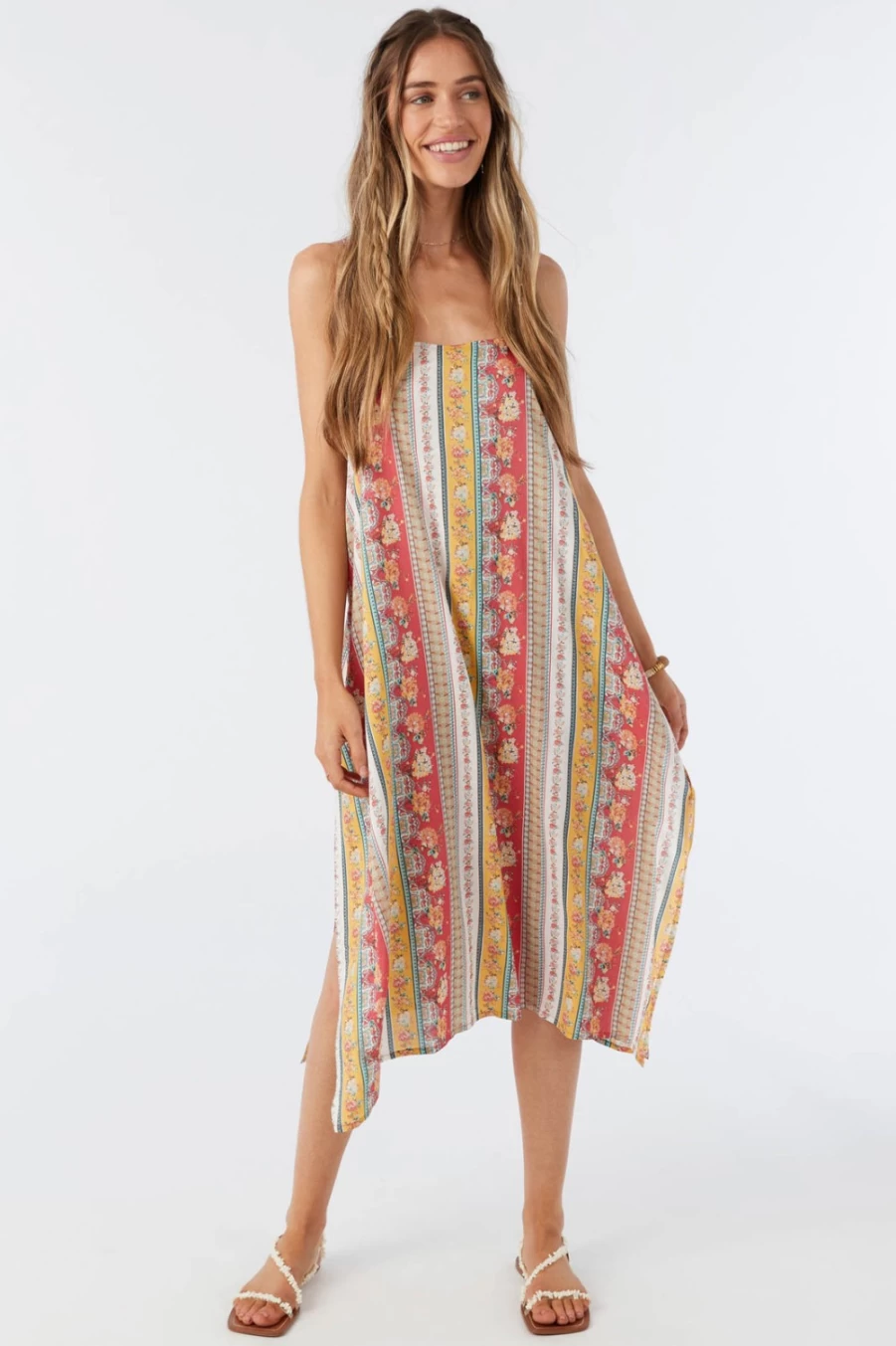 O'Neill Women's Miranda Midi Dress in Chrysanthemum Color