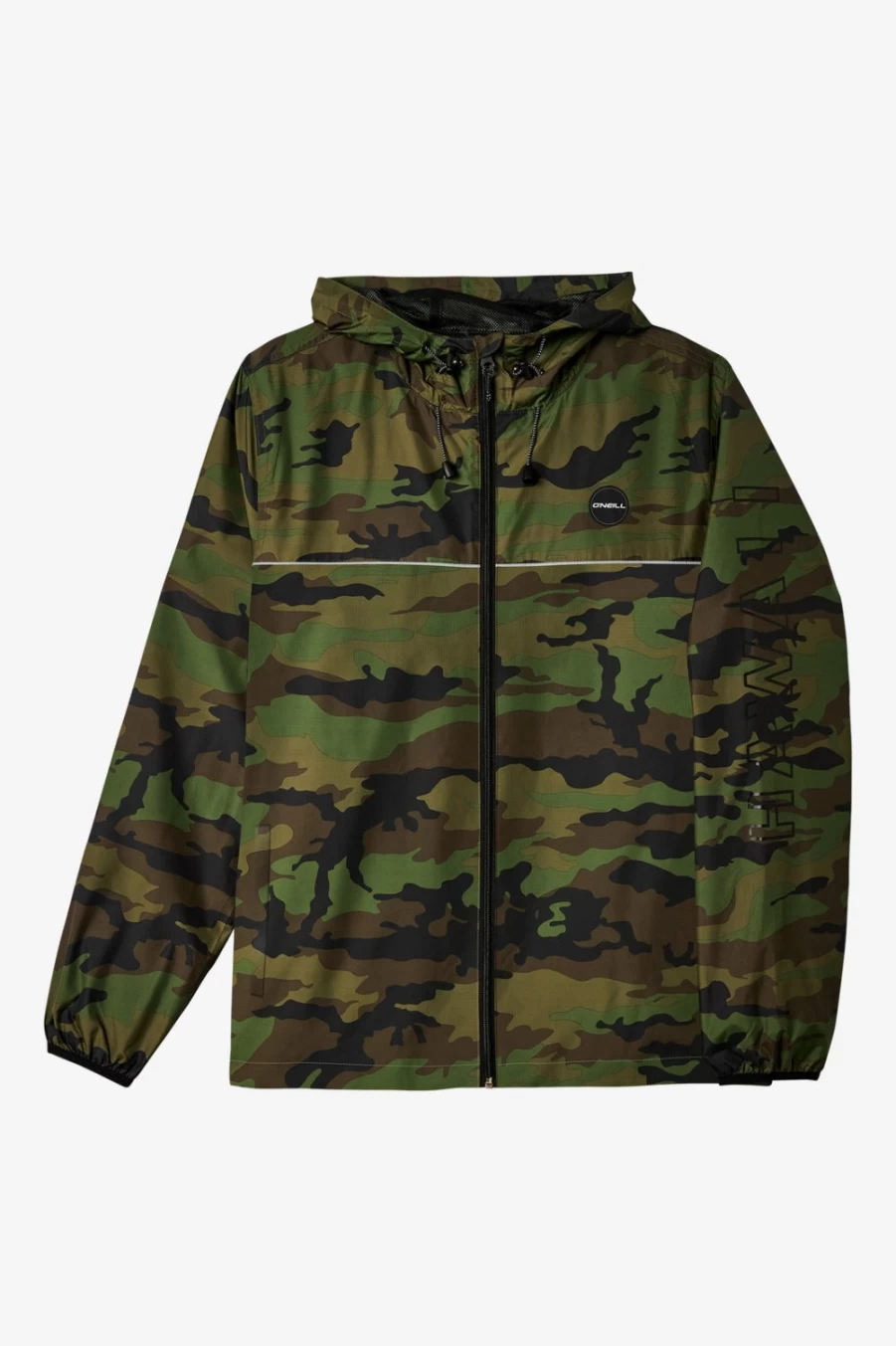 O'Neill Men's Army Green Nomadic Hawaii Windbreaker Jacket