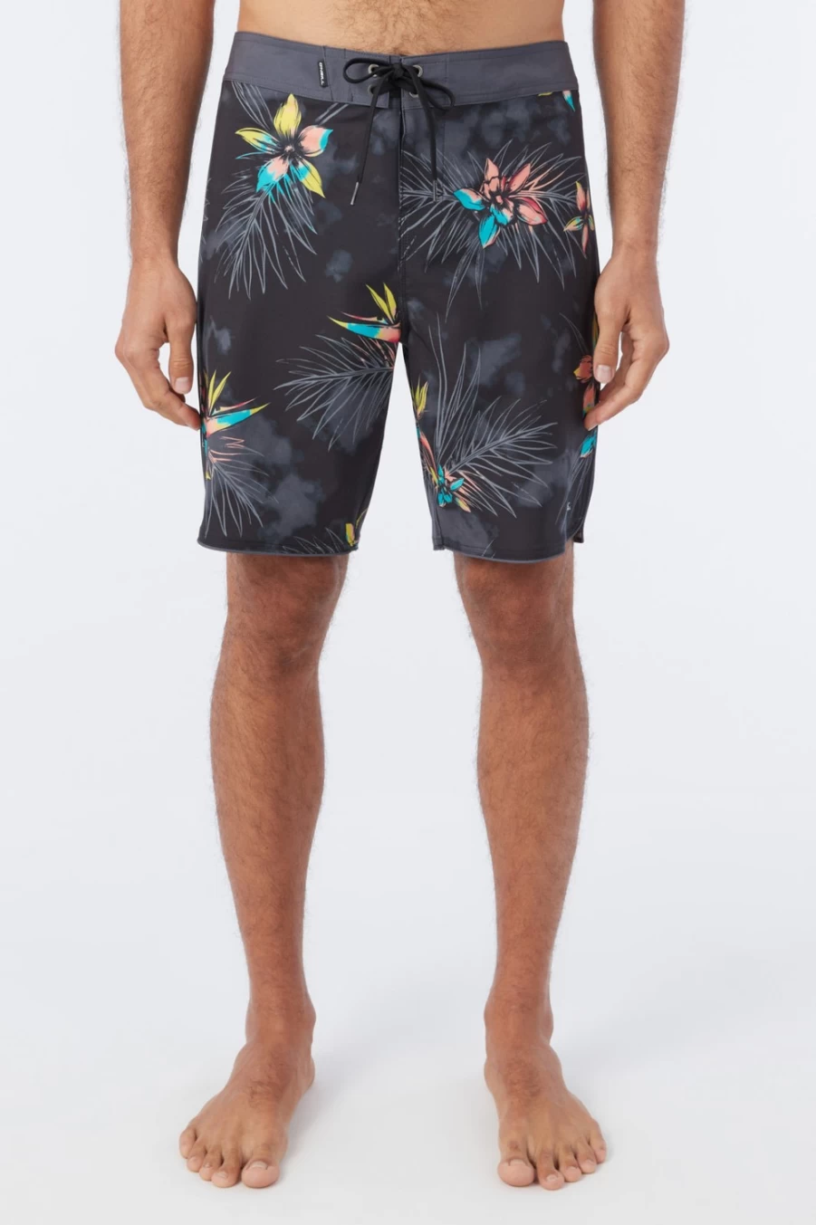 O'Neill Men's Hyperfreak Mysto Scallop 19" Boardshorts - Black