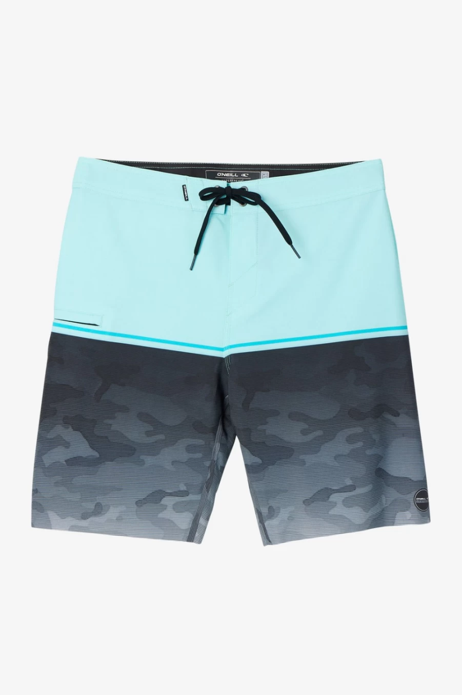 O'Neill Men's Hyperfreak Tech Traveler Nomad 20" Boardshorts - Turquoise