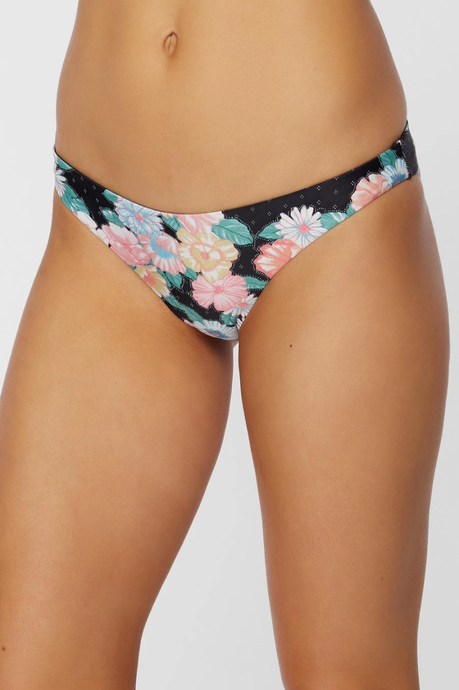 O'Neill Women's Black Rockley Emilie Floral Classic Bottoms - Floral Print Swim Bottoms