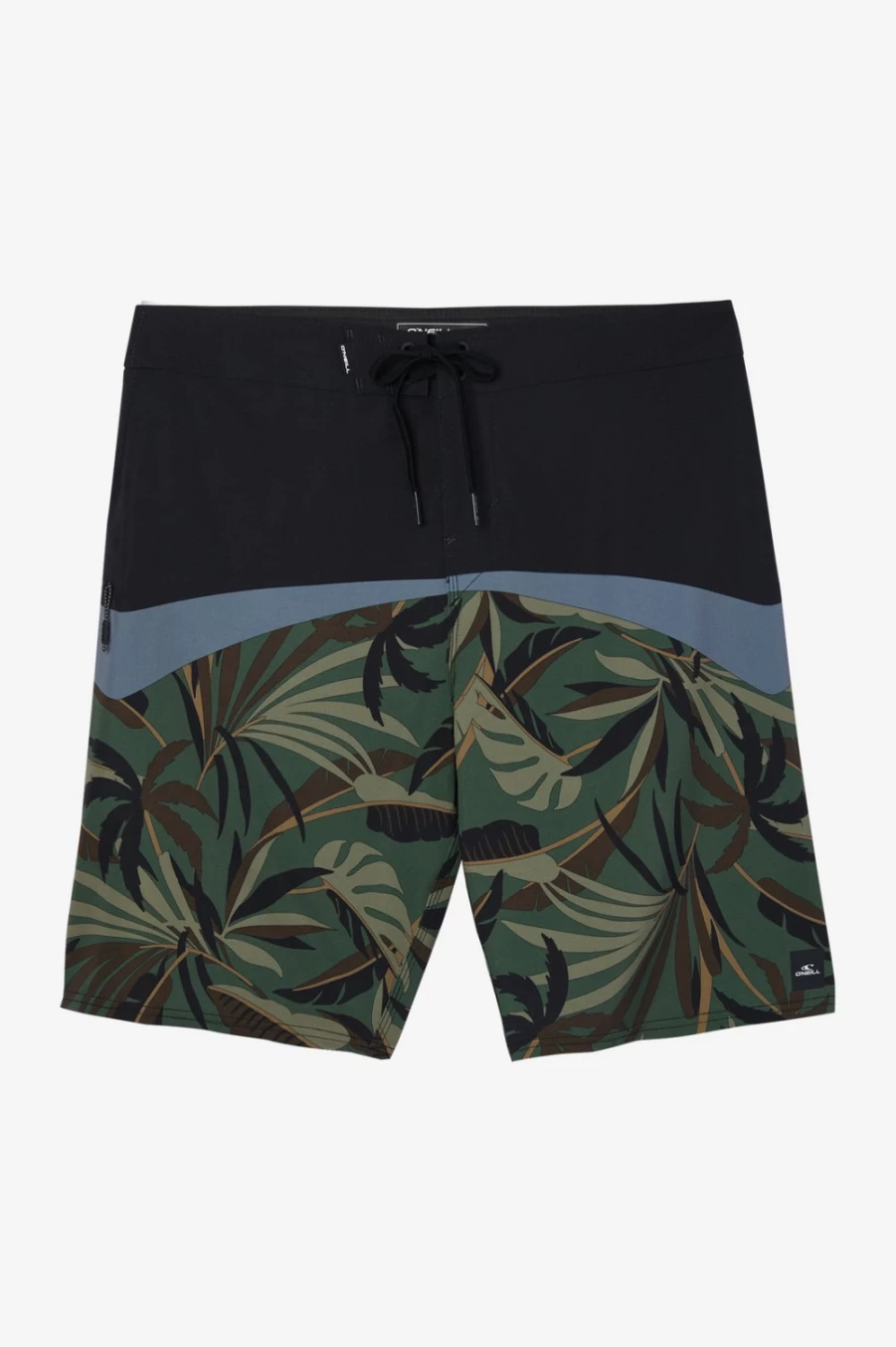 O'Neill Men's Hyperfreak Tech Block 20" Boardshorts in Army Green