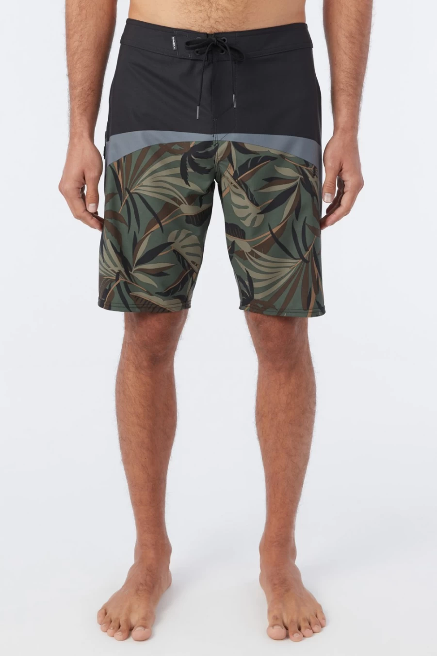 O'Neill Men's Hyperfreak Tech Block 20" Boardshorts in Army Green