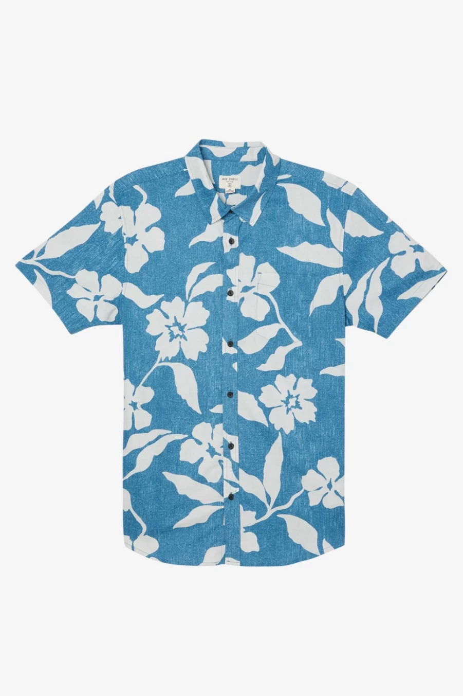 O'Neill Men's Hilo Tropics Shirt in Hydroblue - Casual Hawaiian Style Aloha Shirt