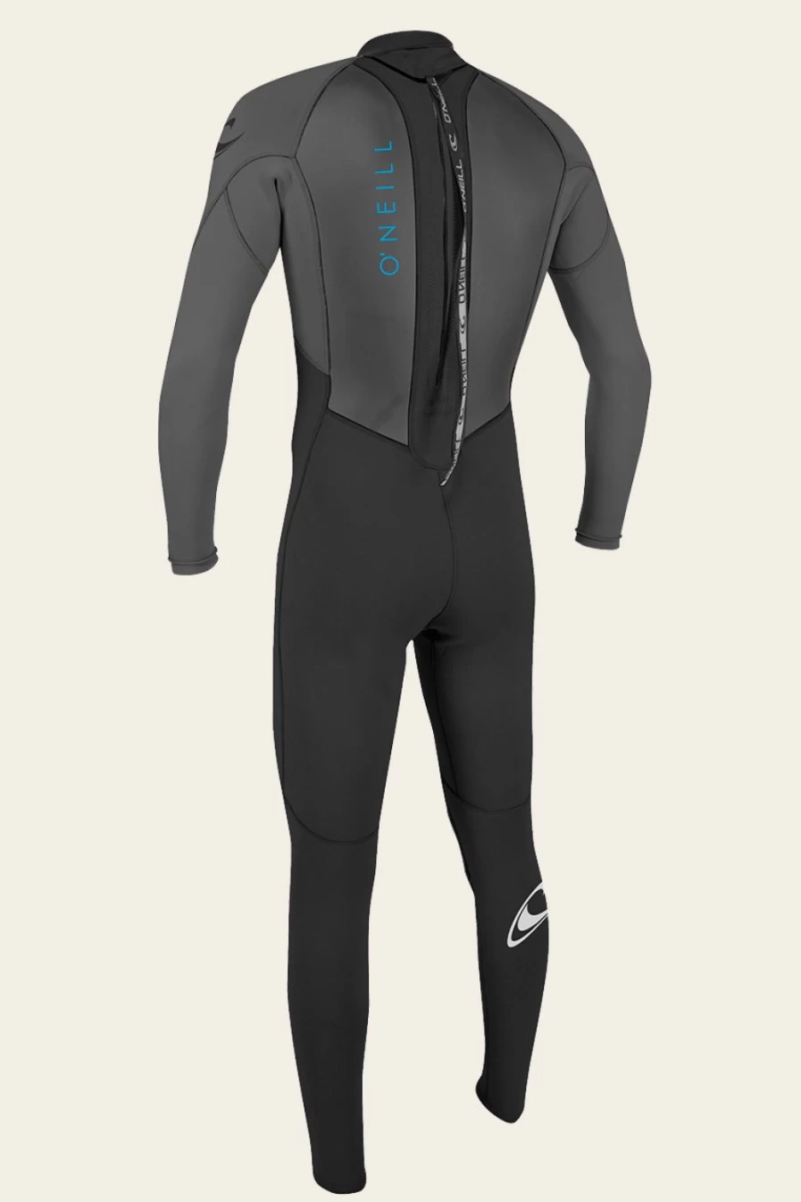 O'Neill Men's Youth Reactor-2 3/2mm Back Zip Full Wetsuit - Black/Graphite