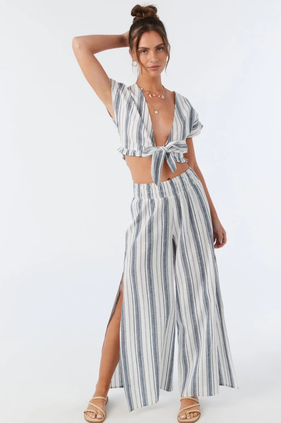 O'Neill Women's Insignia Blue Stripe Pants - Pati Stripe Pant Style