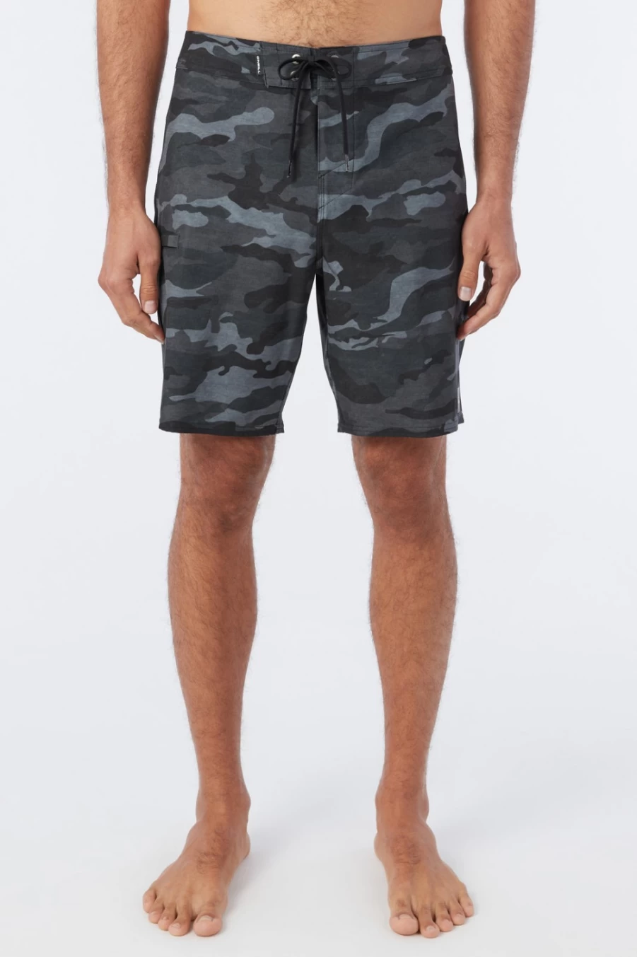 O'Neill Men's Hyperfreak Heat 19" Boardshorts - Black Camo Swim Trunks for Men