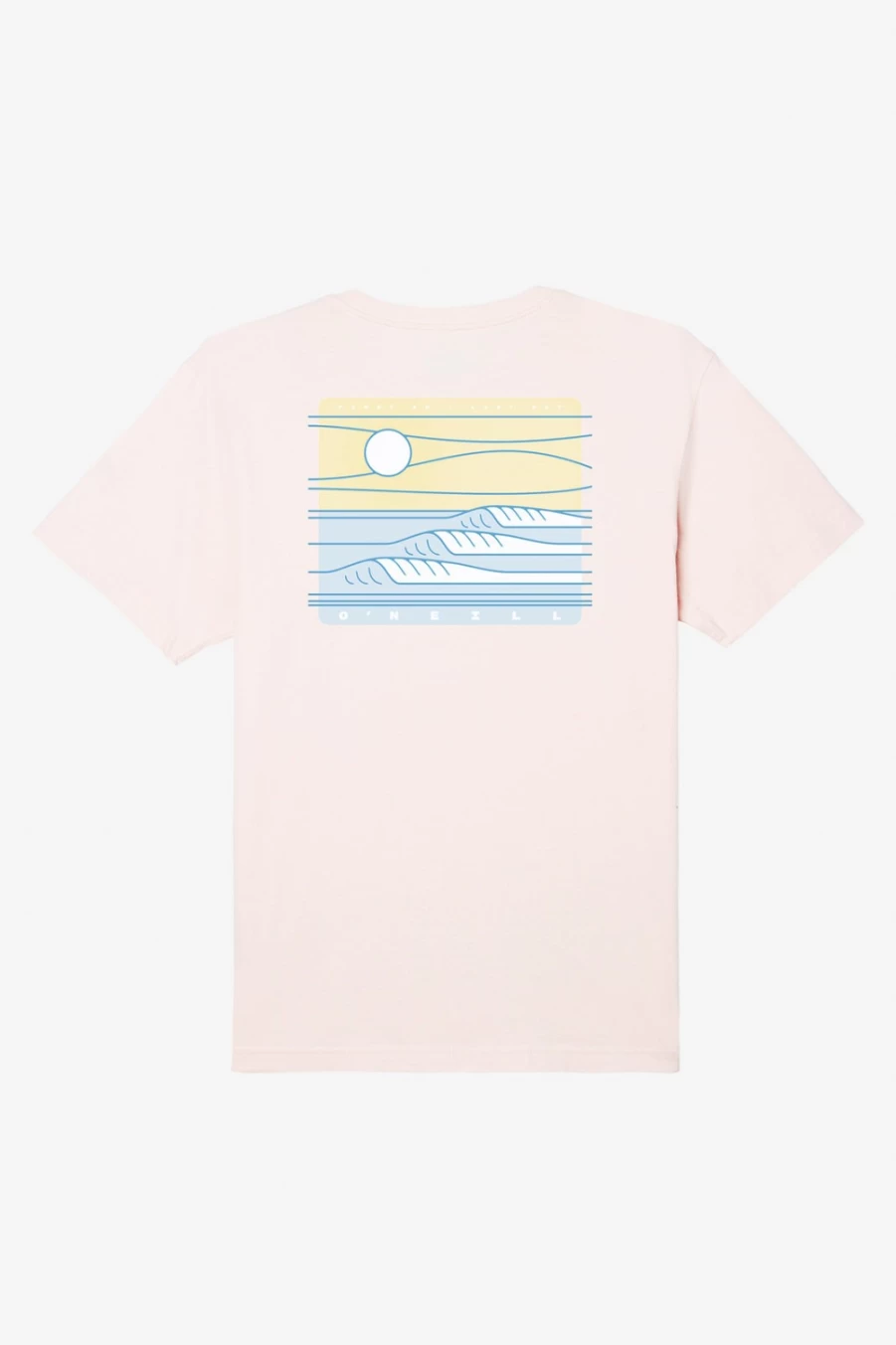 O'Neill Men's Stagger Tee T-Shirt in Pinkdust - Casual Comfort Fit