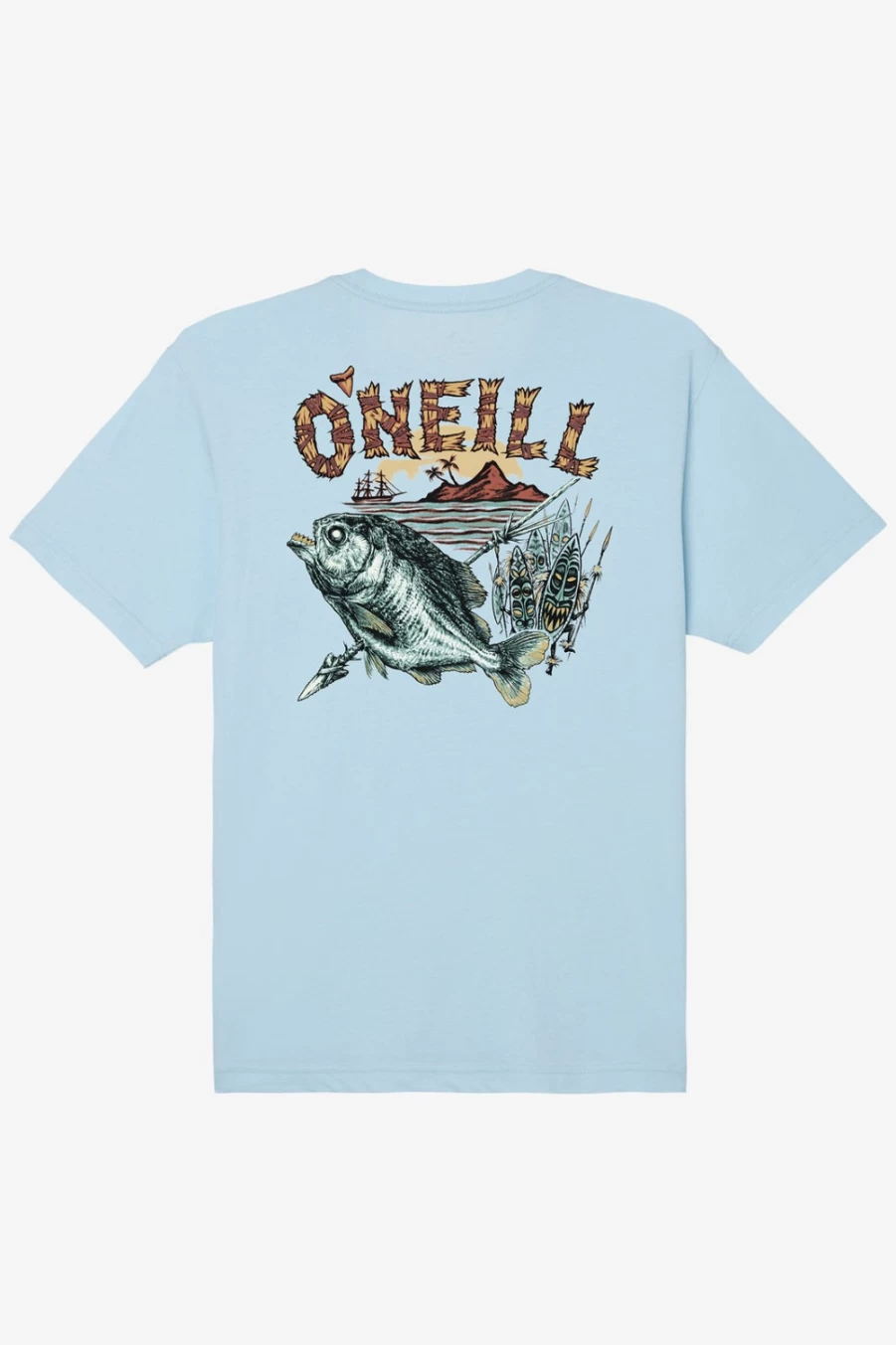 O'Neill Men's Piranha Artist Series T-Shirt in Sky Blue Heather