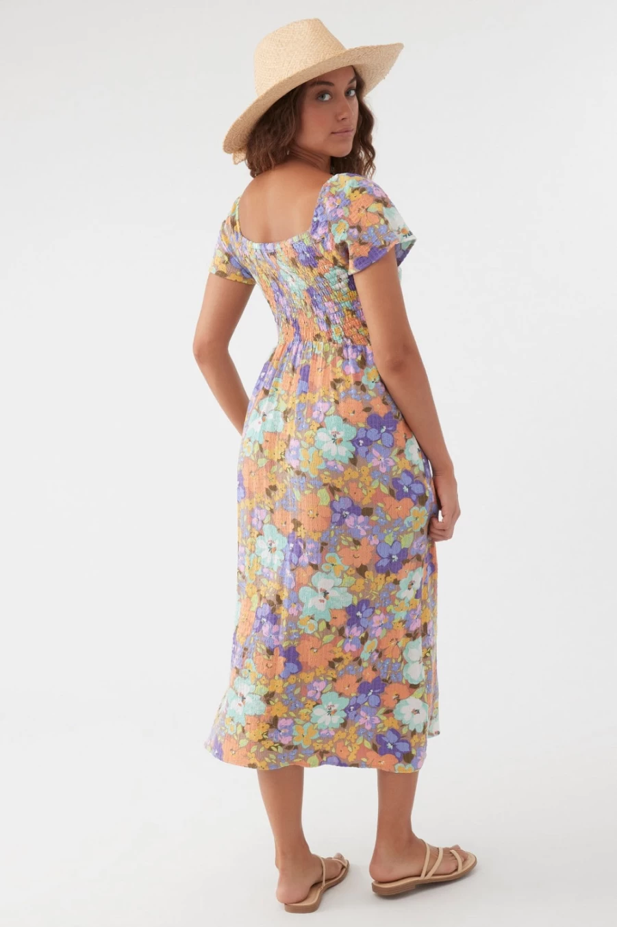 O'Neill Women's Hayzel Multicolored Midi Dress - Stylish & Comfortable Summer Outfit