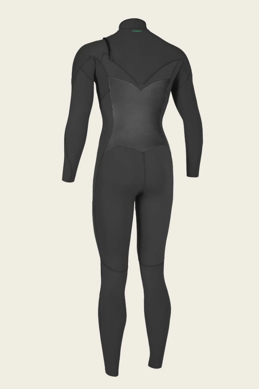 O'Neill Women's Ninja 3/2mm Chest Zip Full Wetsuit - Black/Black (Blk/Blk) for Surfing & Diving