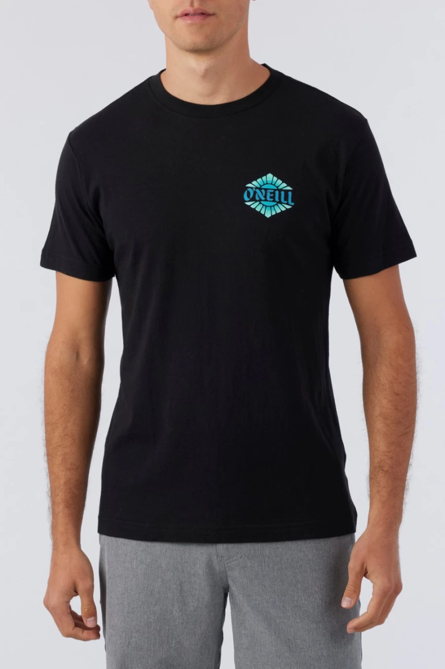 O'Neill Men's Swami Black Tee - Classic Fit Short Sleeve T-Shirt