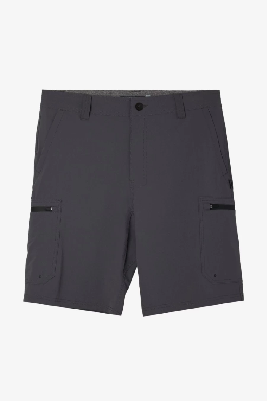 O'Neill Men's Trvlr Cargo 20" Hybrid Shorts in Graphite - Lightweight Travel & Utility Shorts
